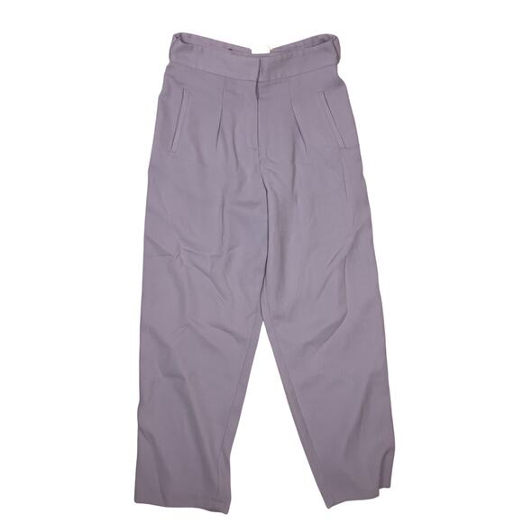 Topshop Tailored Wide Leg Lilac Pants Women’s Size 8 – High Waist Dress Trousers - Picture 3 of 5